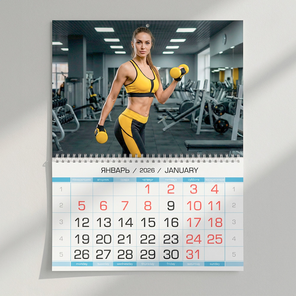 Календари настенные с блоком