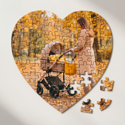 Пазл Сердце 19х19см (75 элементов)