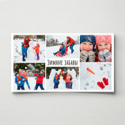 Фотоколлаж 40х20см горизонтальный