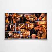 Фотоколлаж 60х30см горизонтальный