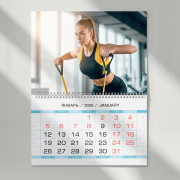 Календарь одинарный с отрывным блоком А4