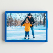 Магнит акрил синий 55х80мм