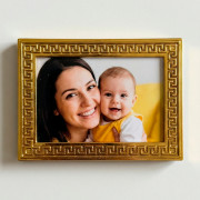 Магнит акрил багет с позолотой 70х95мм